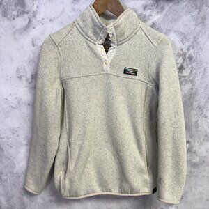 LL Bean T Snap Sweater Fleece Pullover Long Sleeve Small